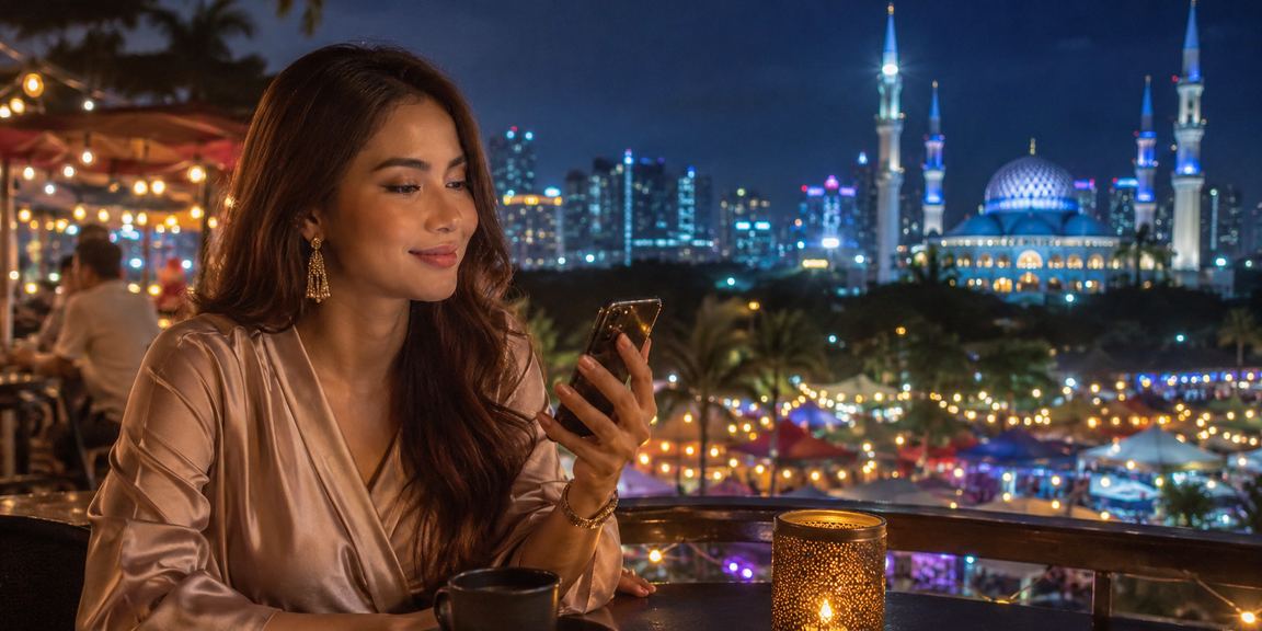 Pemain dari Selangor menggunakan telefon pintar untuk mengakses perlawanan langsung mekdi88 dengan mudah